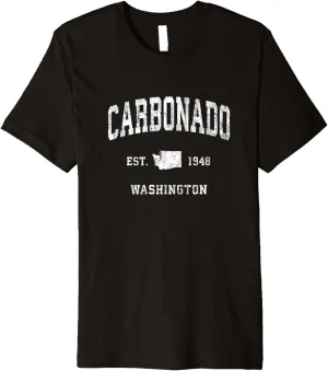 Carbonado Washington WA Vintage Athletic Sports Design Premium T-Shirt