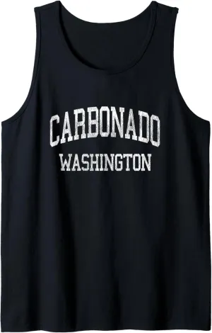 Carbonado Washington WA Vintage Athletic Sports Design Tank Top