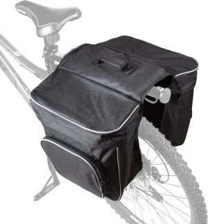 CARTMAN 30L Bike Panniers Bag, Water Resistant Bicycle Trunk Bag with Carrying Handle, Reflective Trim and Large Pockets, Bike Rear Seat Saddle Bag for Grocery Shopping Commuter Long Cycling Trip