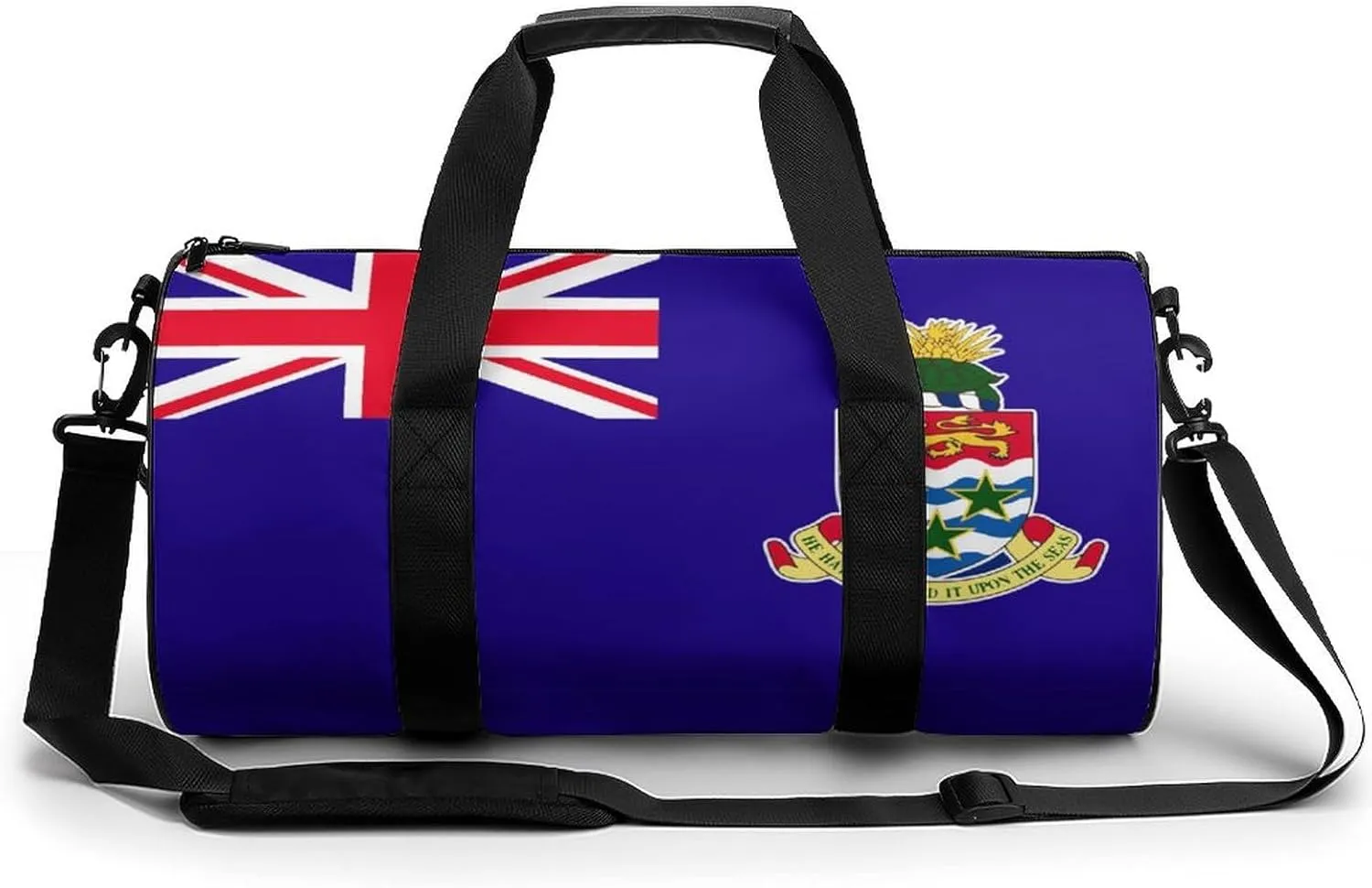 Cayman Lslands Flag Sports Gym Bag for Boys Girls with Wet Pocket Travel Duffel Tote