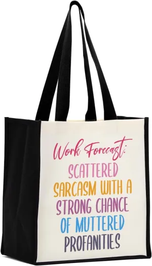 Chaos Coordinator Coworker Gifts for Women, Office Gifts for Boss Therapist Birthday Waterproof Canvas Tote Bag
