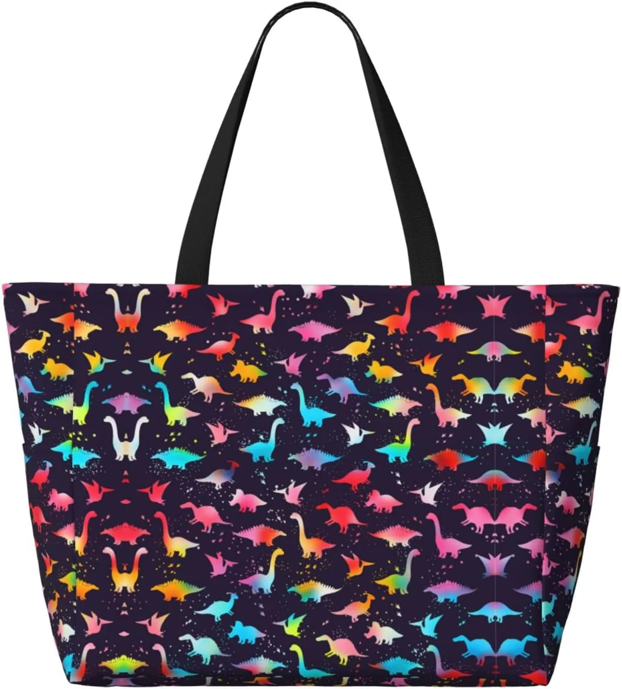 CHAOS MONKEY Women Large Beach Bag Sandproof Waterproof Travel Weekender Foldable Tote Bag for Pool Vacation Gym