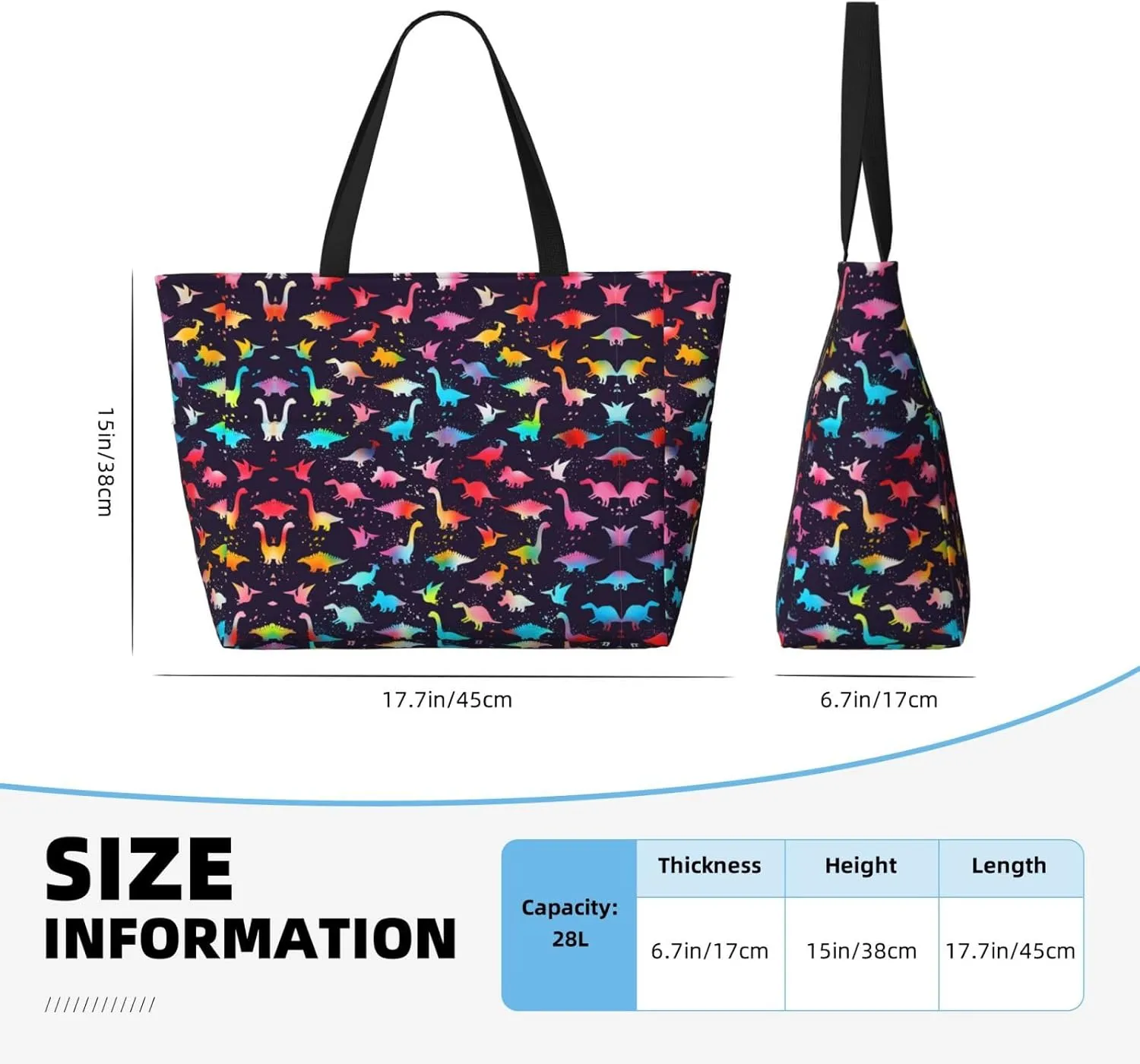 CHAOS MONKEY Women Large Beach Bag Sandproof Waterproof Travel Weekender Foldable Tote Bag for Pool Vacation Gym
