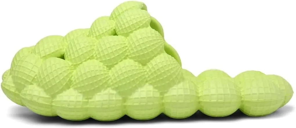 Cheval Unisex Bubble Slides for Kids, Massage Golf Ball Shoes Slides, Funny Lychee Bubble Slippers for Spa, Bedroom, Gym, Shower, Beach,Bath