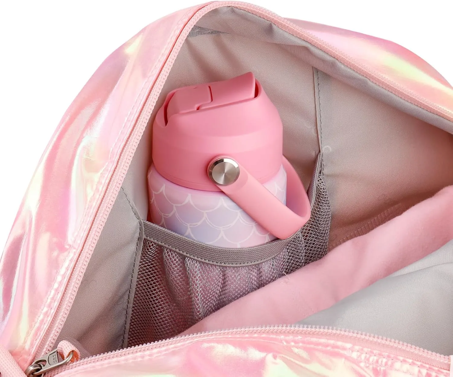 Choco Mocha Dance Bag for Toddler Girls Ballet Bags for Girls 4-6 6-8 With Shoe Compartment, Orange Pink