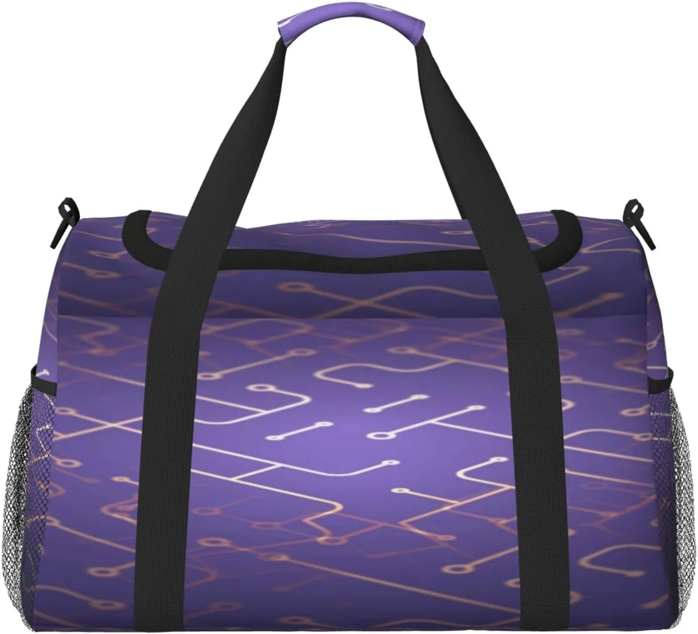 Circuit Board Travel Duffel Bag Large Foldable Waterproof Overnight Bag For Beach Swim Bags Pool Sports Gym