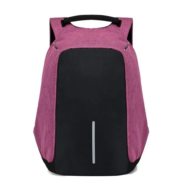Classic Laptop Anti Theft Backpack with USB Charging