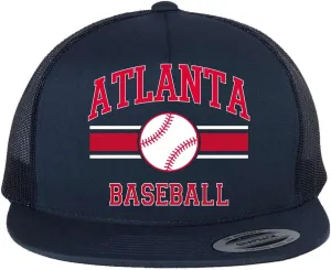 Classic Retro Fantasy Baseball Hats, Hometown City Pride Sports 5 Panel Mid Profile Mesh Back Trucker Hat, Snapback