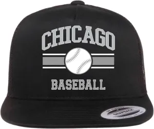 Classic Retro Fantasy Baseball Hats, Hometown City Pride Sports 5 Panel Mid Profile Mesh Back Trucker Hat, Snapback