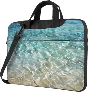 Clear Sea Water Printed Laptop Tote Bag Travel Bag Business Computer Bag Work Bag for Men Women
