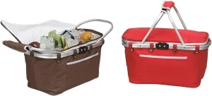 Collapsible Basket Cooler, Brown