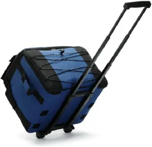 Collapsible Rolling Cooler, Insulated Cooler Bag with Wheels and Handle, 38L Large Travel for Grocery Shopping