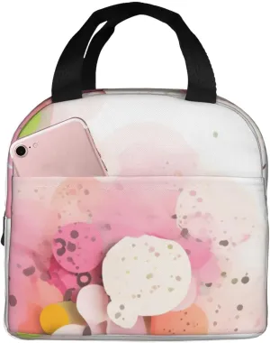 Color fragment paper Bent-on lunch bag, reusable and unisex lunch bag, practical design to meet daily carrying needs