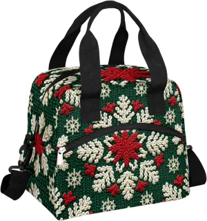 Colorful Snowstorms Lunch Box by Insulated Lunch Bag Reusable Leak-Proof Cooler Bag With Adjustable Shoulder Strap