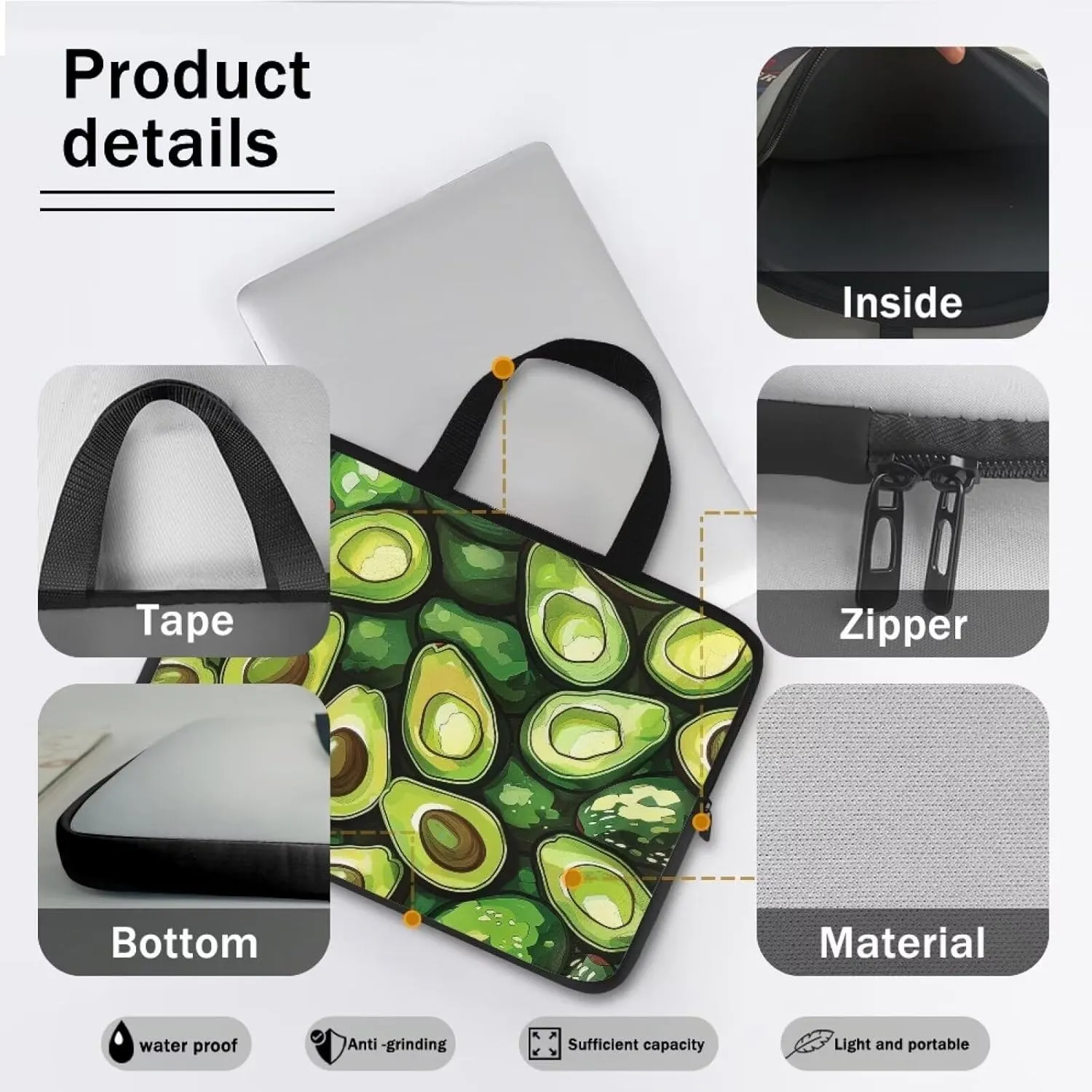 Computer Bags for Laptops for Women Men Laptop Bag Laptop Sleeve Casual Briefcase Handbag Work Bags