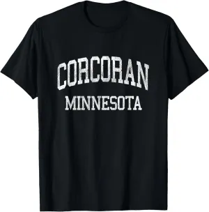 Corcoran Minnesota MN Vintage Athletic Sports Design T-Shirt