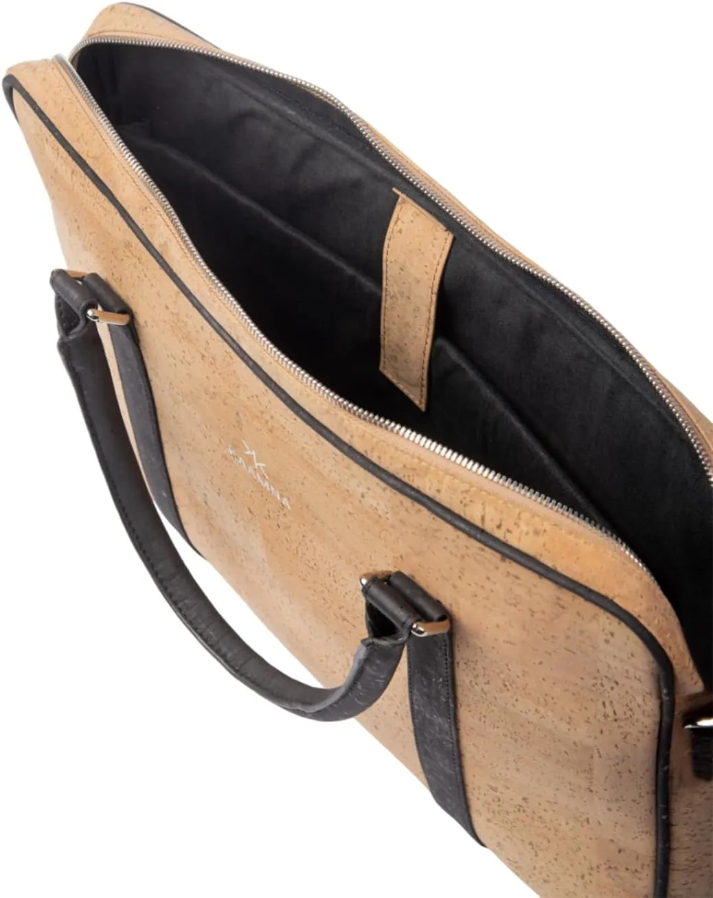 Cork Slim Laptop Bag - Unisex Luxury Work Briefcase For Men & Women - Sustainable Vegan Leather Business Bag