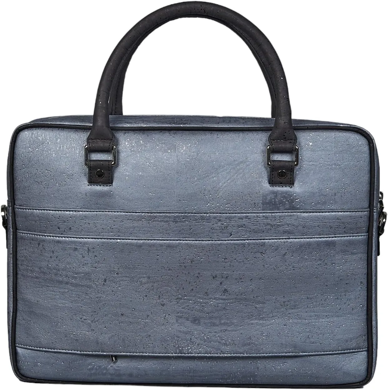 Cork Slim Laptop Bag With Tab - Unisex Luxury Work Briefcase For Men & Women - Sustainable Vegan Leather Business Bag