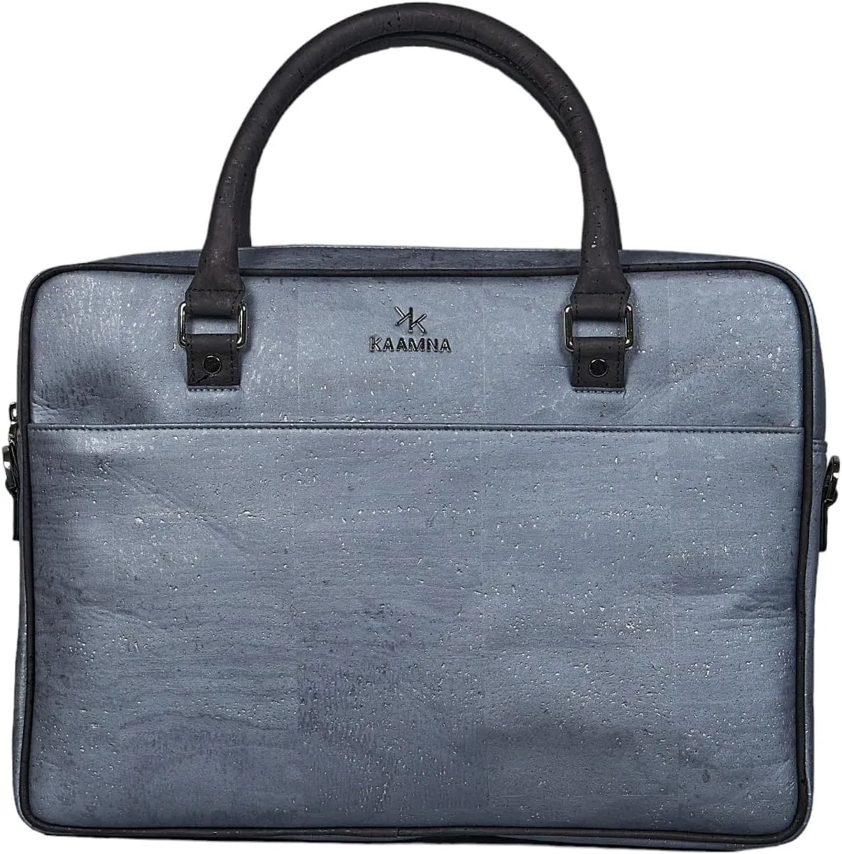 Cork Slim Laptop Bag With Tab - Unisex Luxury Work Briefcase For Men & Women - Sustainable Vegan Leather Business Bag