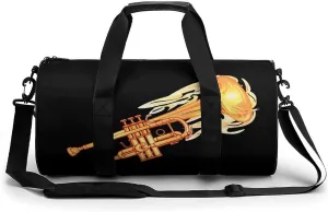 Cornet Trumpet Funny Gym Bag Travel Tote Bag Duffel Bag for Men Women Weekender Sports Vacation