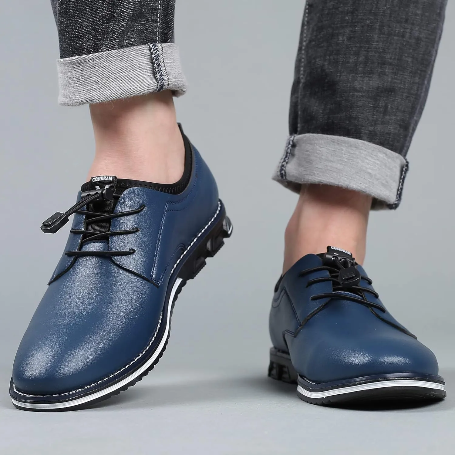 COSIDRAM Mens Casual Shoes Business Slip-on Shoes Comfort Fashion Office Shoes for Male