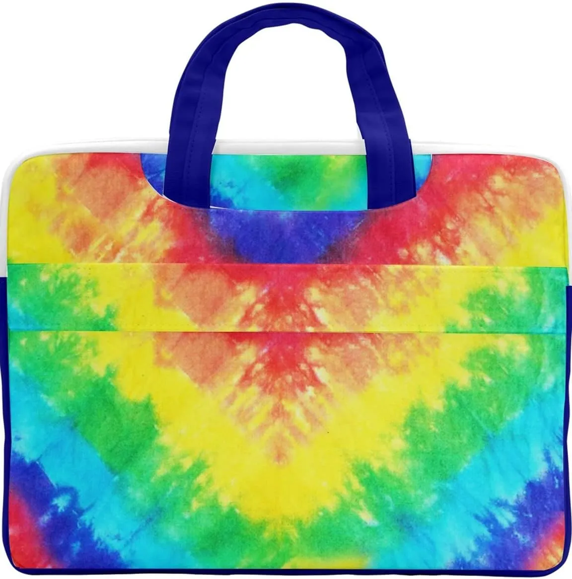 CowCow Work Bag Tie Dye Aztec Print Double Pocket Laptop Bag Compatible with MacBook Air/Pro,13"/15" Notebook