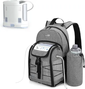 CURMIO Portable Oxygen Concentrator Backpack, POC Carrying Bag Compatible for Inogen, OxyGo and Caire Units, Bag Only