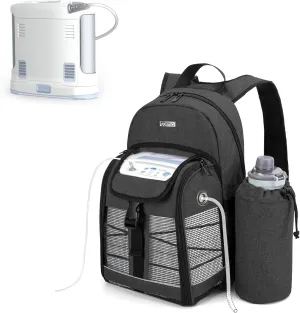 CURMIO Portable Oxygen Concentrator Backpack, POC Carrying Bag Compatible for Inogen, OxyGo and Caire Units, Bag Only