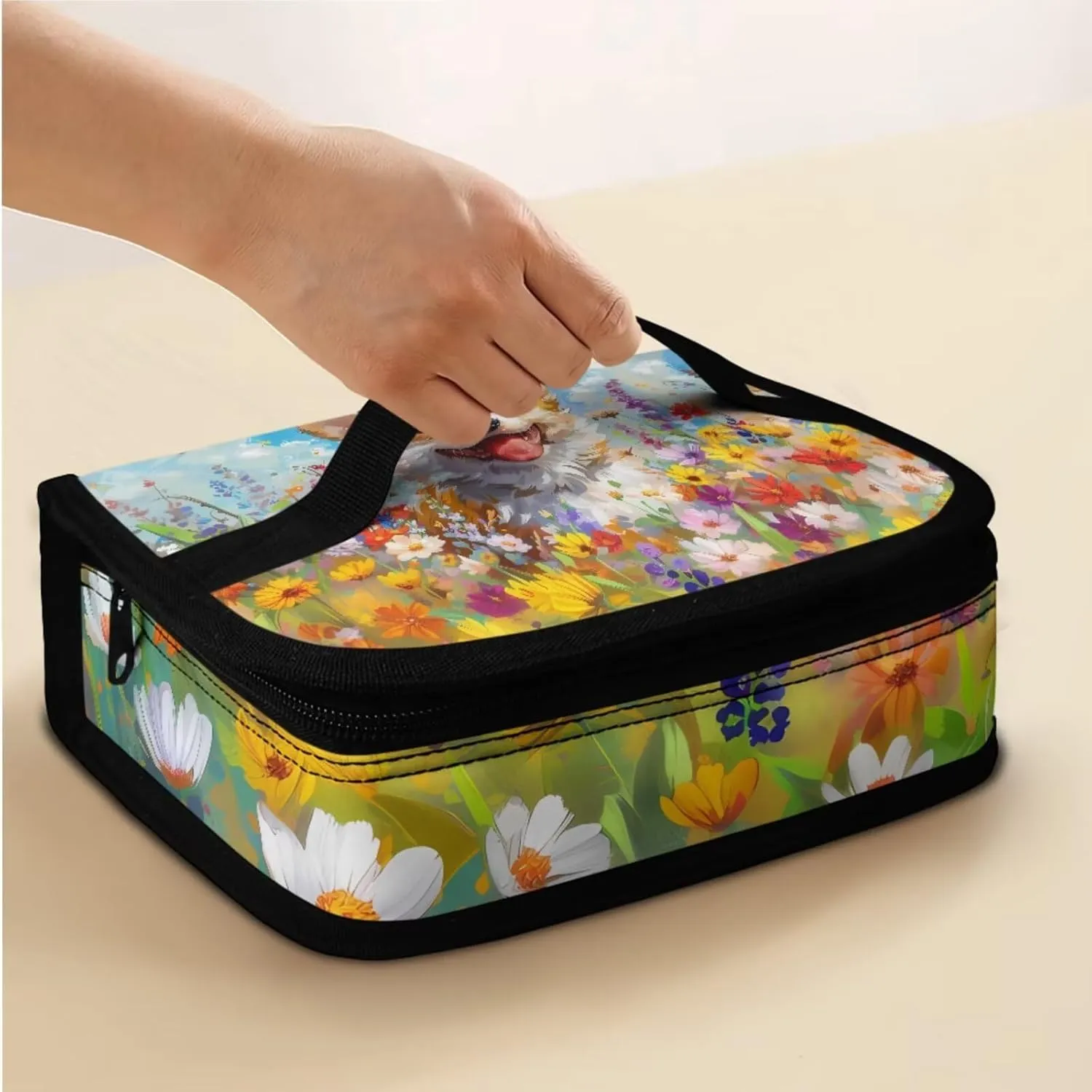 Cute Corgi Girls Backpack Set Ages 6-8 Elementary School Students with Lunch Box Shoulder Bag Stylish School Backpack Hold Books,Short Trip,Vacation,School,Outings