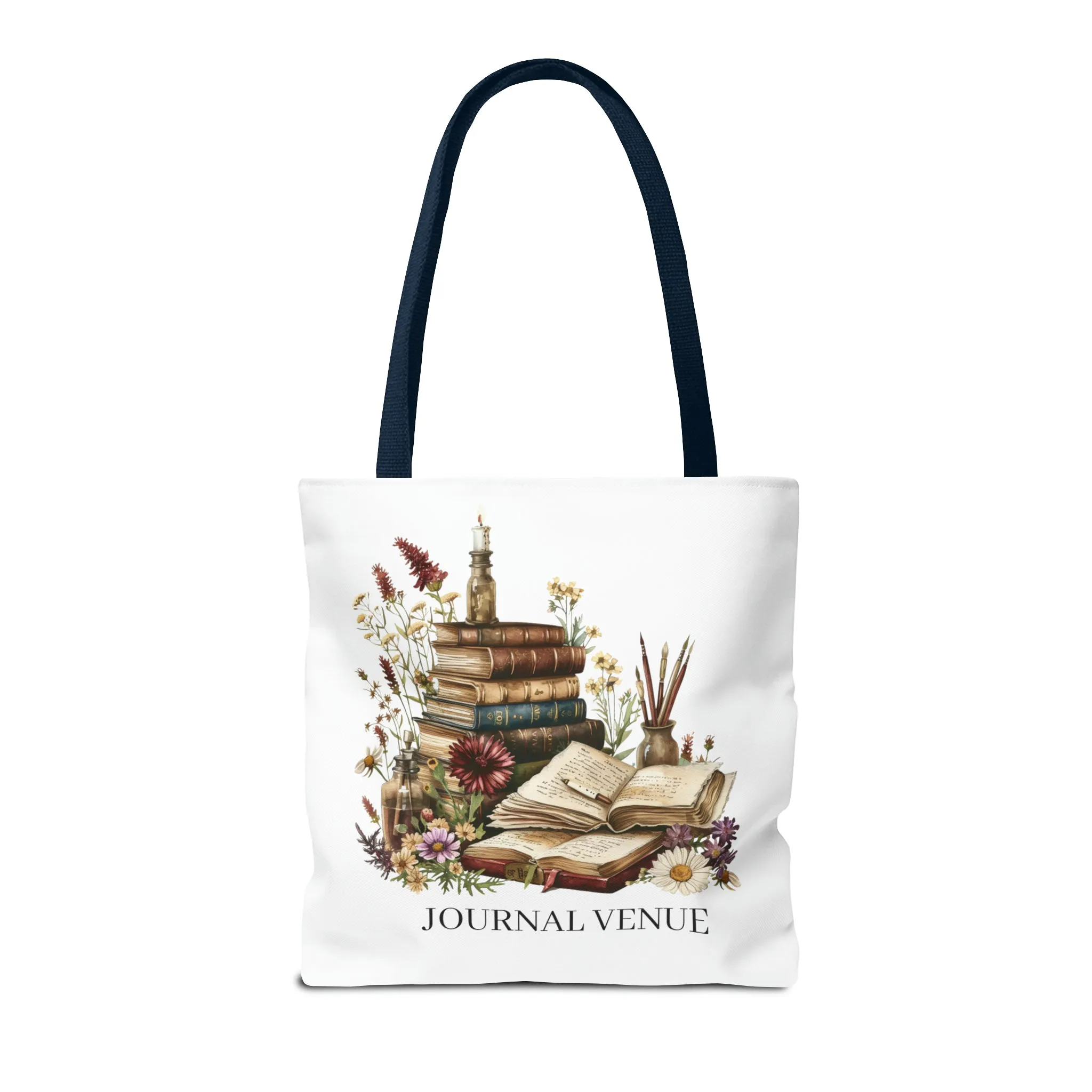 Cute Floral Book Shopping Tote Bag