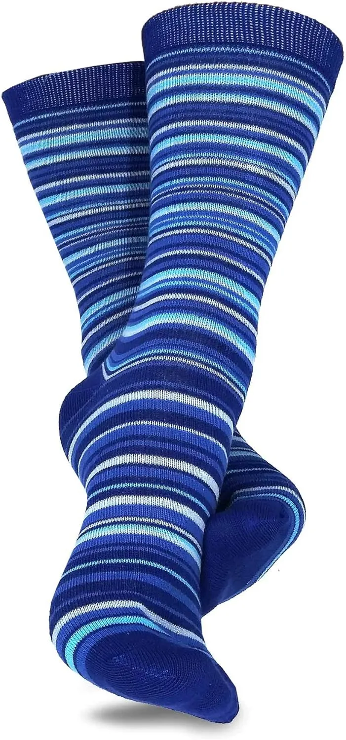 Cute Fun Novelty Dress Casual Argyle Stripe Floral Scallop Hearts Socks for Women Size 9-11 6pair 12pair School Socks