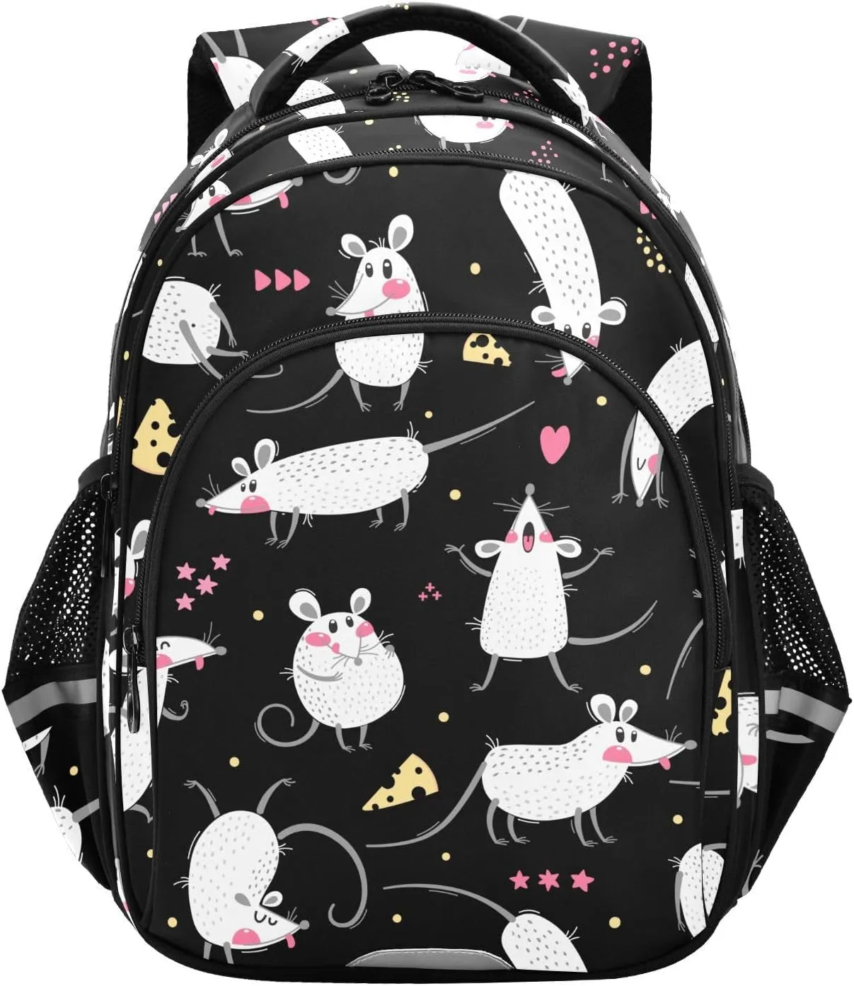Cute Rats Funny Backpack for Kids Elementary School Bag Boys Girls Bookbag Travel Backpack Daypack