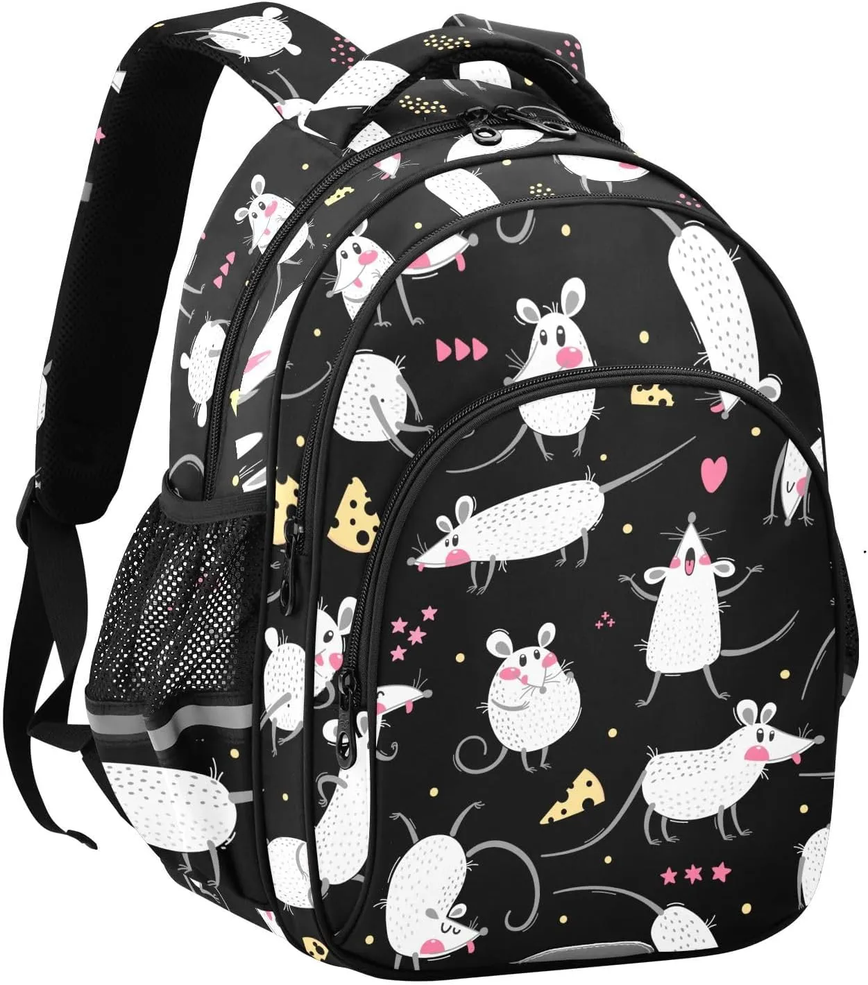 Cute Rats Funny Backpack for Kids Elementary School Bag Boys Girls Bookbag Travel Backpack Daypack