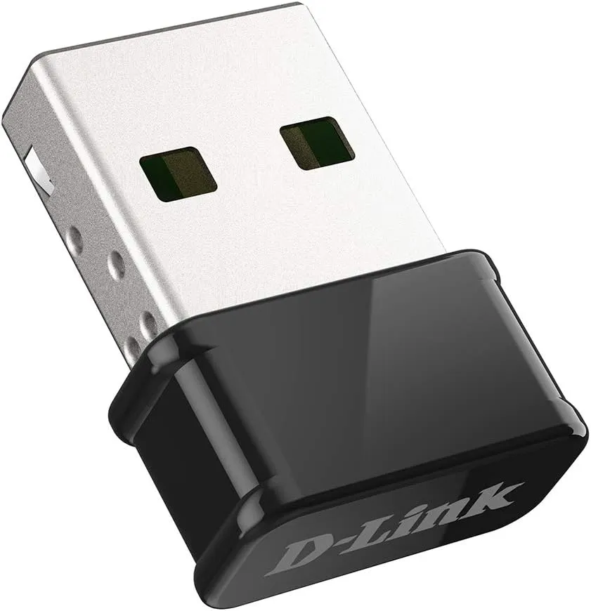 D-Link AC1300 MU-MIMO Wi-Fi Nano USB Adapter, Ultra-Mini (20.2mm x 14.9mm) Dual Band 2.4G/5G Wireless Adapter for PC or Laptop, Plug and Play, Easy Install, Upgrade your WiFi (DWA-181)