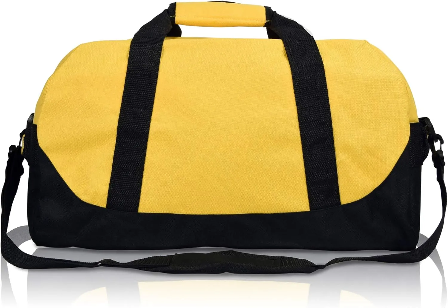 DALIX 18" Two Tone Duffle Bag Medium Black Red Blue Gold Pink Purple Gray
