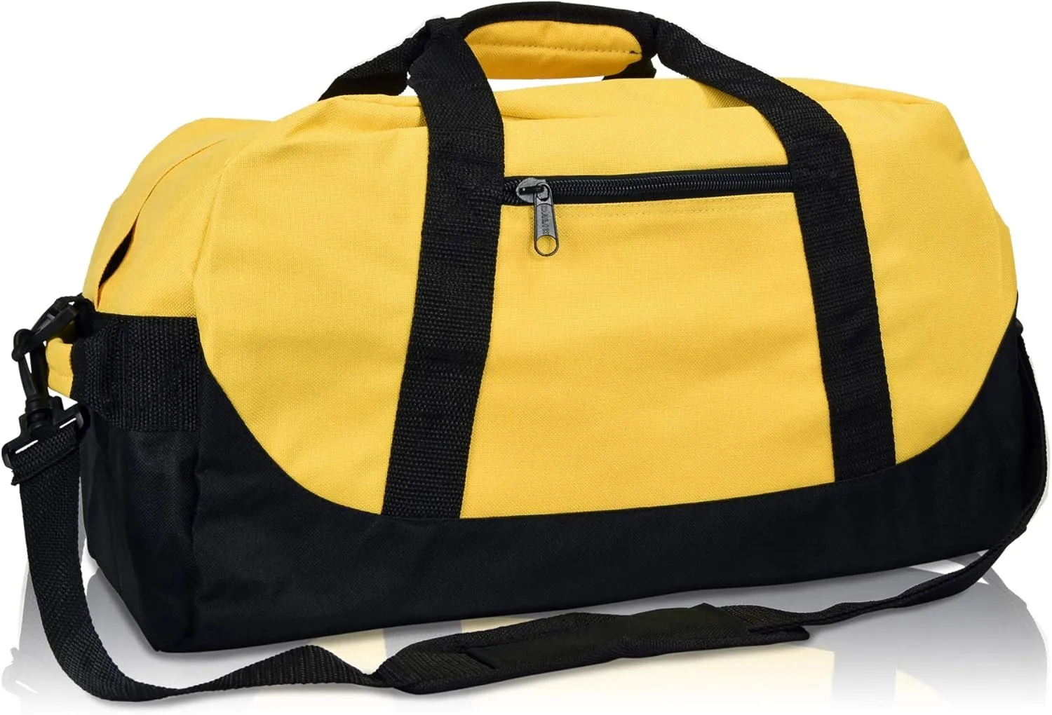 DALIX 18" Two Tone Duffle Bag Medium Black Red Blue Gold Pink Purple Gray