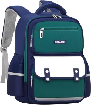 damdos Toddler Backpack for School Boys Girls Backpack, Kindergarten Elementary School Backpack,British England Stye Backpack School Book Bag Birthday Gifts(GREEN BLUE,Large)