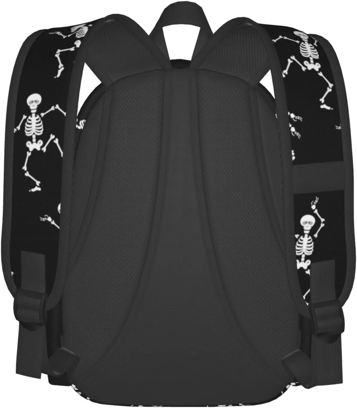 DEKIFNHG Halloween Dancing Skeleton School Backpack Casual Sports Goth Skull Bookbag Travel Laptop for Students Boys Girls