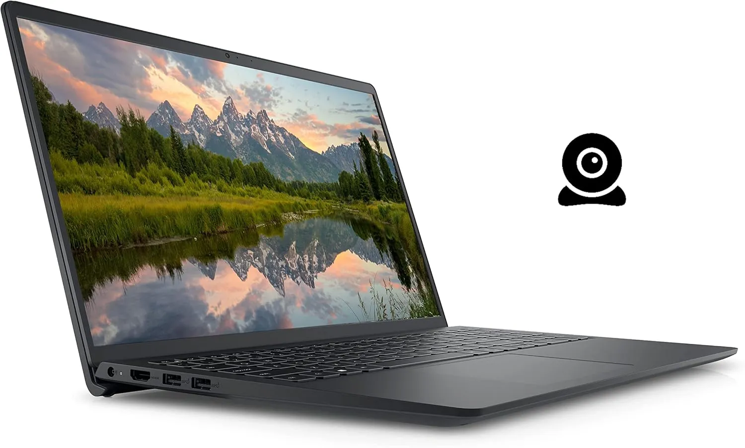 Dell 2022 Inspiron 15 3510 Laptop, 15.6" HD Display, Intel Celeron N4020 Processor, 16GB DDR4 RAM, 256GB PCIe SSD, Webcam, HDMI, Wi-Fi, Bluetooth, Windows 11 Home, Black