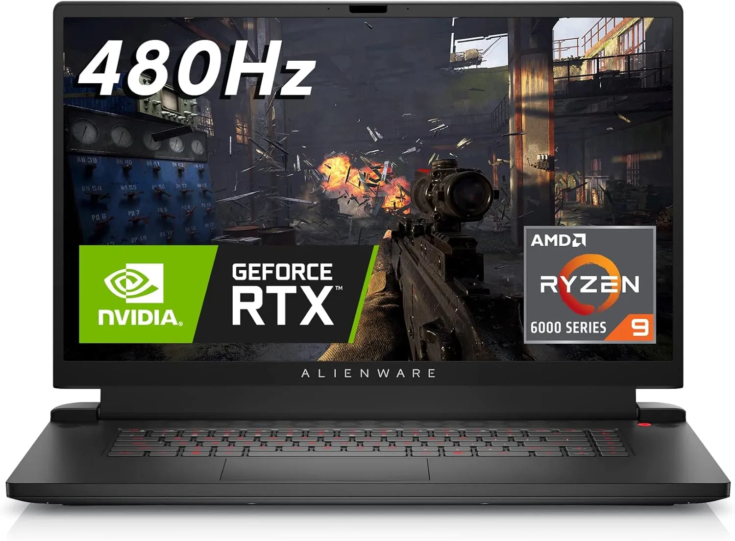 Dell Alienware M17R5 17.3'' 360Hz FHD Gaming Laptop, AMD Ryzen 9-6900HX, 16GB RAM, 1TB SSD,NVIDIA GeForce RTX 3070 Ti, 17.3'' 360Hz FHD Gaming Laptop,Dark Side of The Moon