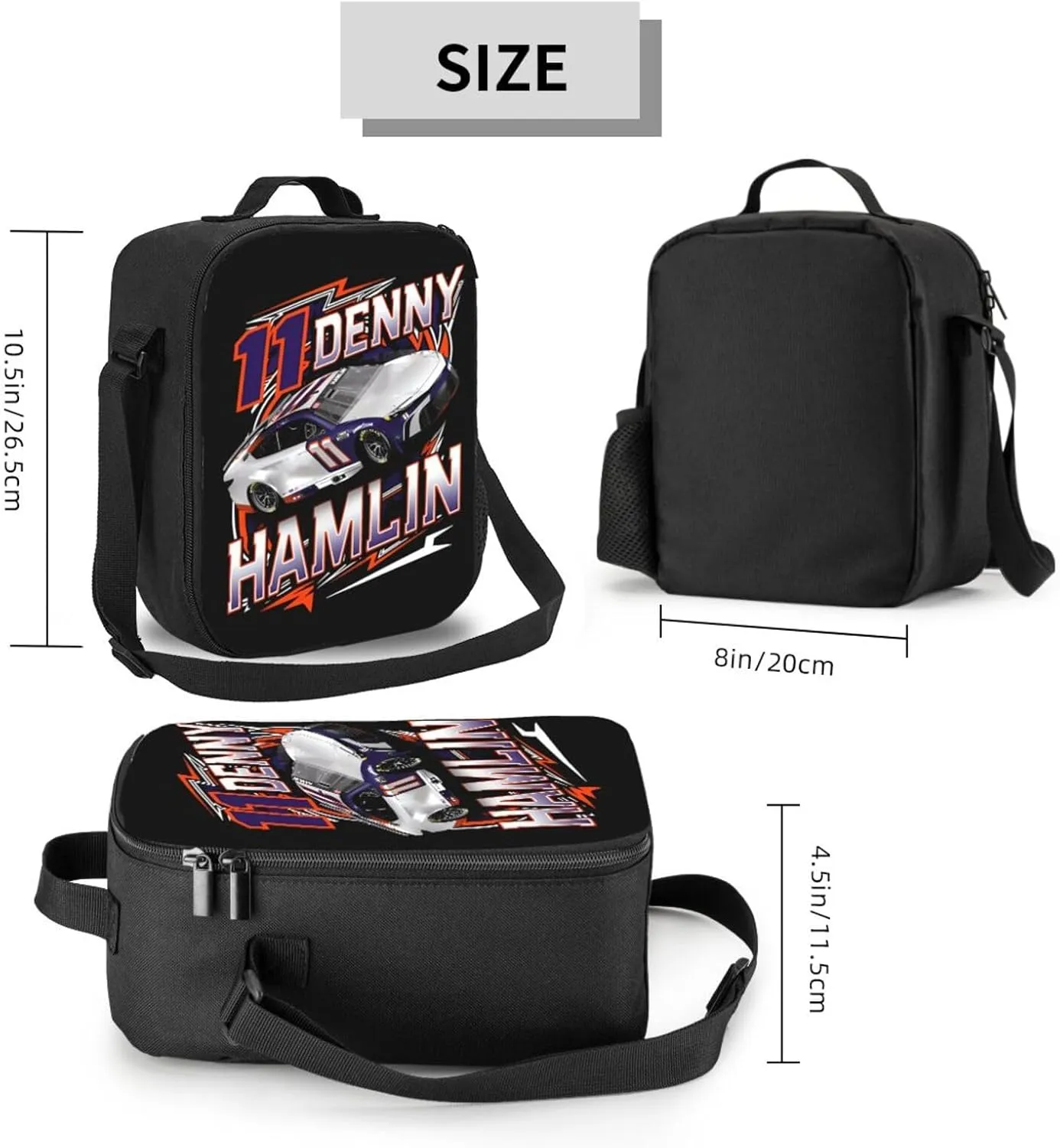 Denny Hamlin 11 Lunch Box Insulated for Women Men Reusable Large Capacity Lunchbox Work Travel Picnic