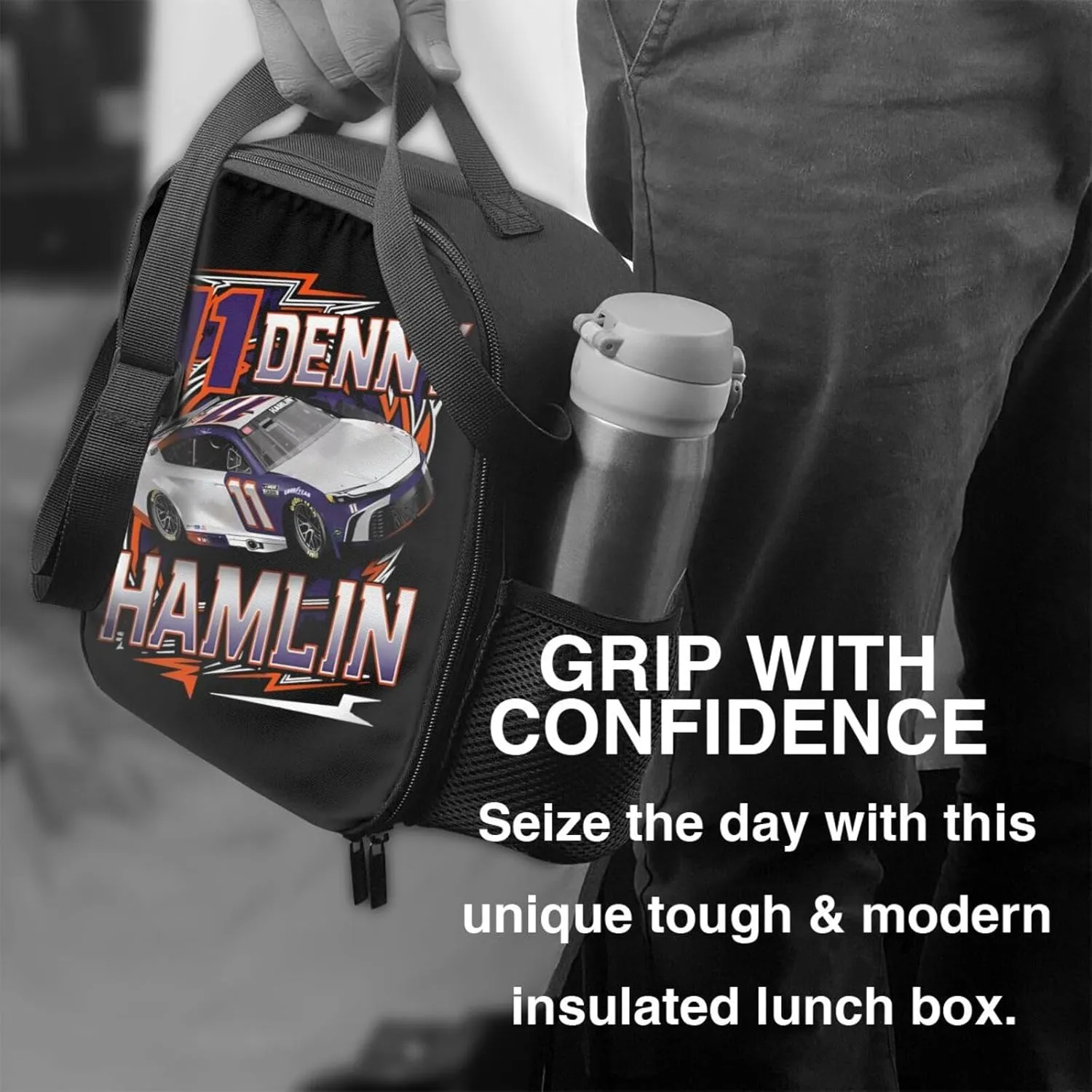 Denny Hamlin 11 Lunch Box Insulated for Women Men Reusable Large Capacity Lunchbox Work Travel Picnic