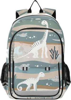 Dinosaur Dino Cute Print Backpack for Boys Middle-School Elementary Bookbags 20325657