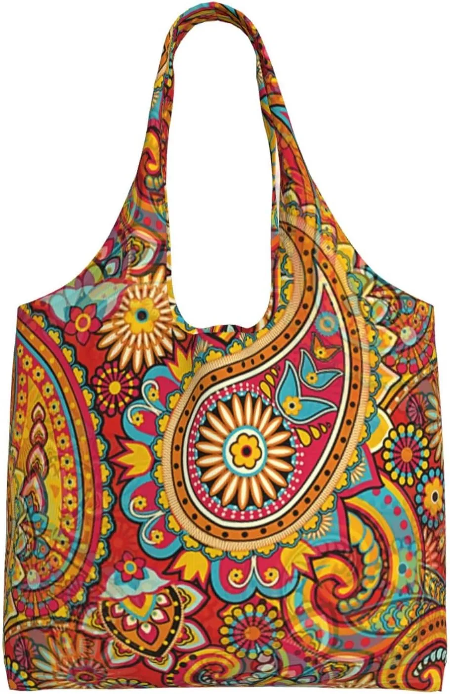 DKJlitter Fashion Canvas Tote Bag, Reusable Grocery Shopping Bag, Large capacity shopping bag Daily Utility Bag