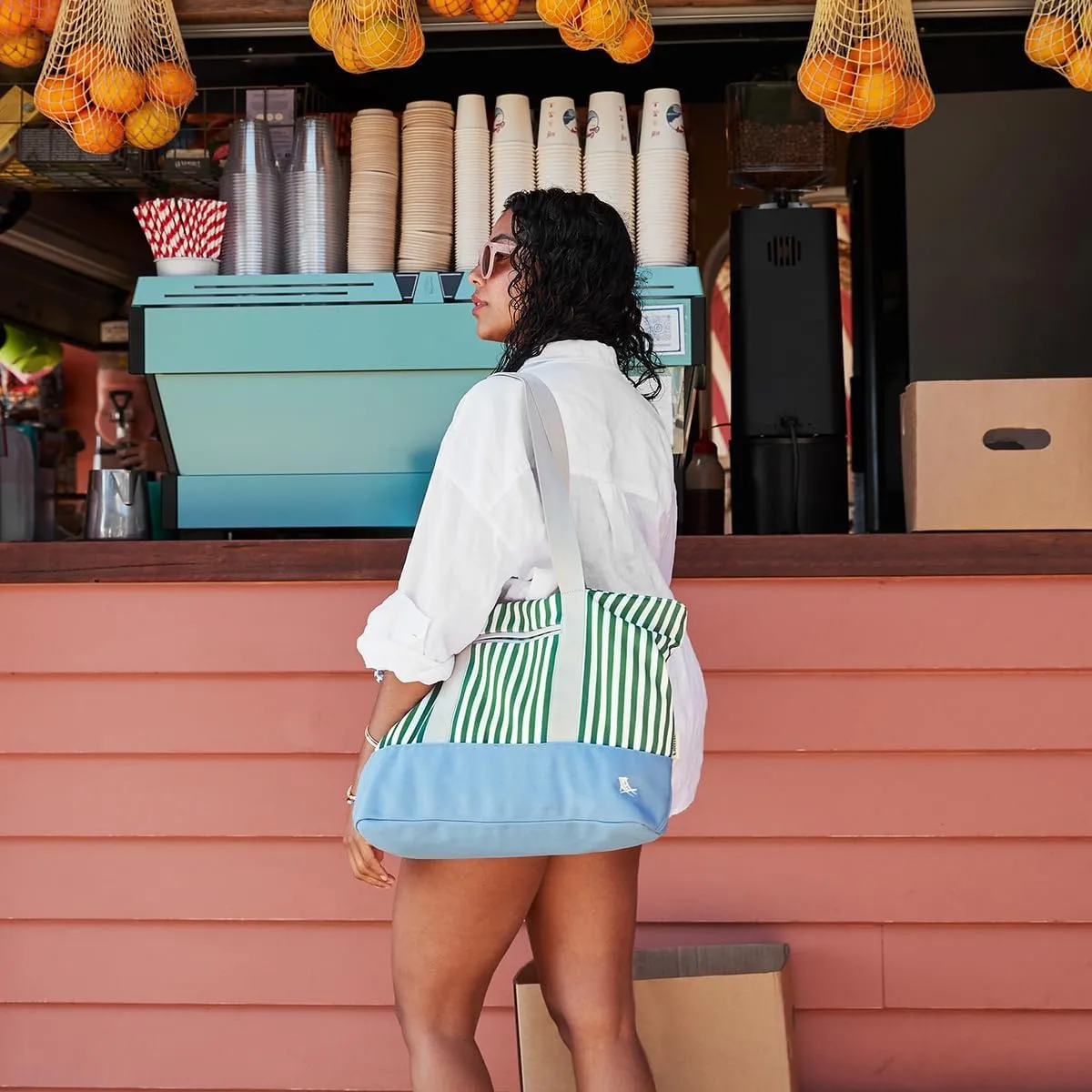 Dock & Bay Canvas Beach Bag - Large Waterproof Handbag