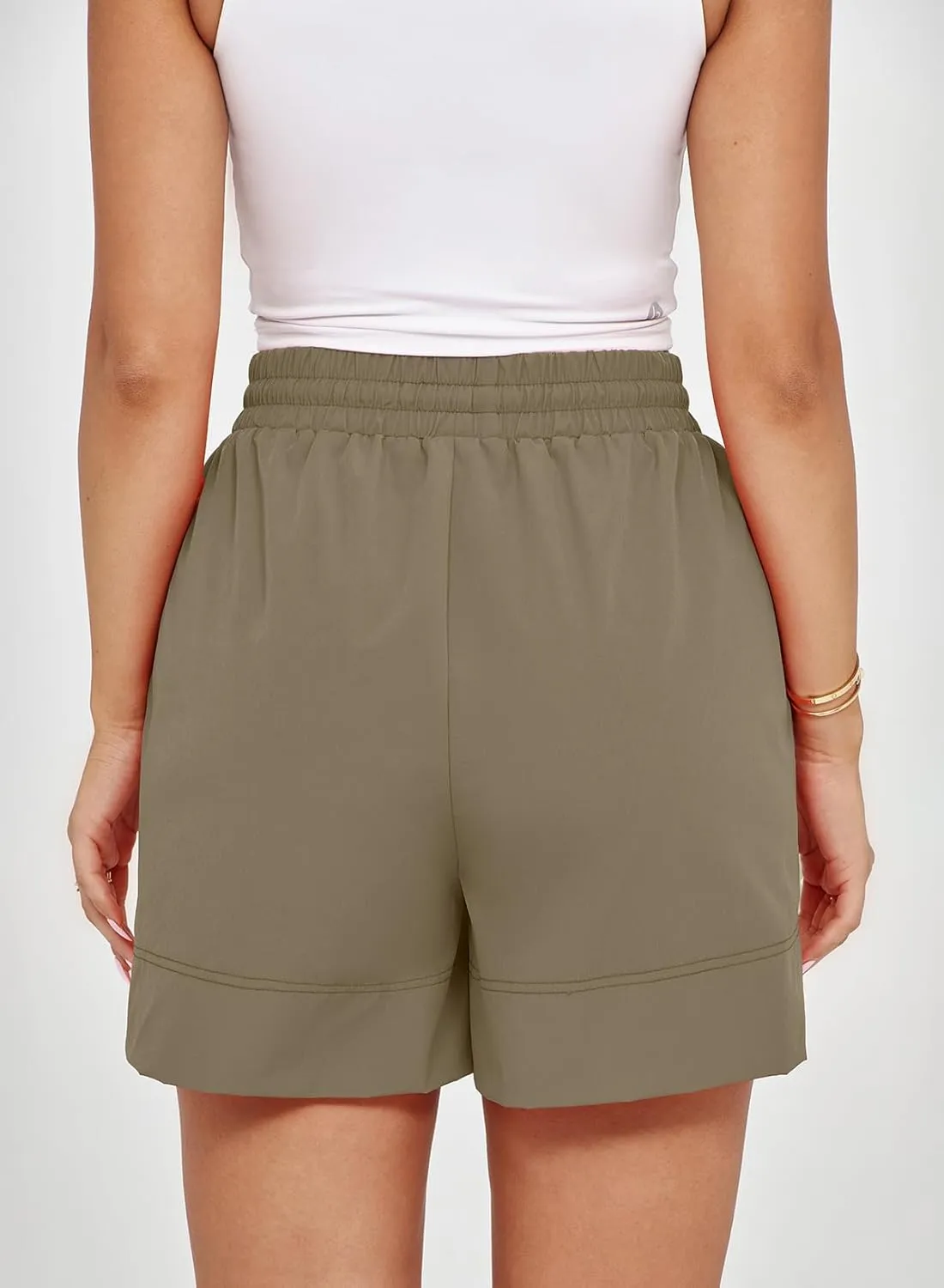 Dokotoo Womens Shorts Athletic Shorts for Women Quick Dry Gym Workout Summer Outfits Running Zipper Pocket High Waisted
