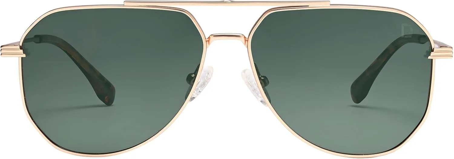 Dollger Aviator Sunglasses For Men Women Trendy Fashion Cool Sun Glasses UV400 Blocking For Driving Fishing Hiking