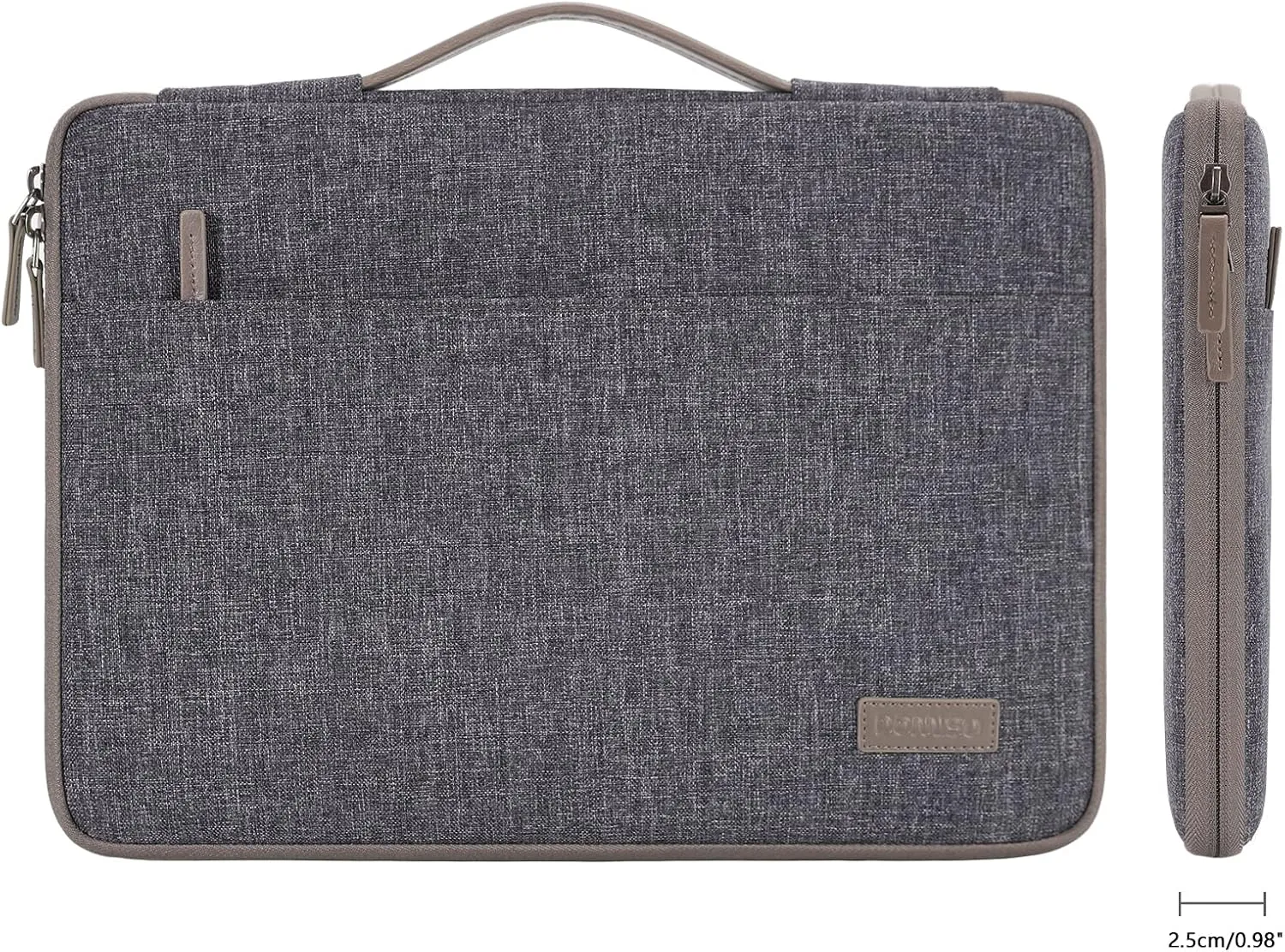 DOMISO 10.1 Inch Laptop Sleeve Notebook Portable Carrying Bag Case for 9.7-10.1" Tablet/9.7" 10.5" 11" iPad Pro/10.5" iPad Air/Microsoft Surface Go/Samsung Galaxy Tab S3 S4/Ideapad D330, Dark Grey