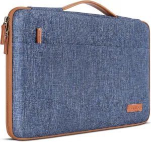 DOMISO 14 Inch Laptop Sleeve Case Carrying Bag Case for 14" Notebook/Chromebook S330/ThinkPad A475 A485 E485 T480s/HP ProBook 640 645 G4/Dell Inspiron 5481 5482 5490 Chromebook 14, Blue
