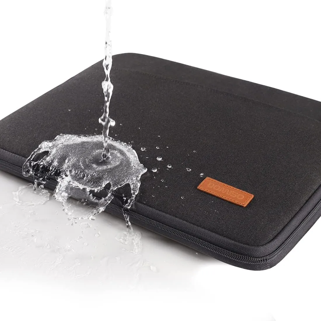 DOMISO 15.6 inch Laptop Sleeve Case Waterproof Carrying Bag for 15.6" Notebook/Yoga 730 IdeaPad 530S ThinkPad L580/Flex 4 5/ASUS ROG Zephyrus GX501/Dell New Latitude 3590/HP EliteBook,Black